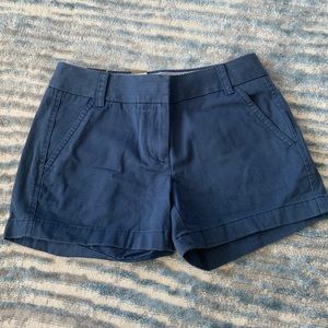J. Crew 4” chino blue shorts